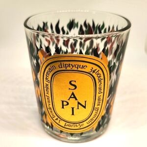 Empty Diptyque Sapin 2023 Christmas Holiday candle holder and box